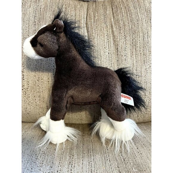 Gund Plush Horse, Pony "Dale" 12"x10", (including tail). Brown and White - Picture 2 of 7
